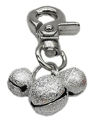 Mirage Pet Products Lobster Claw Bell Charm for Pets, Silver