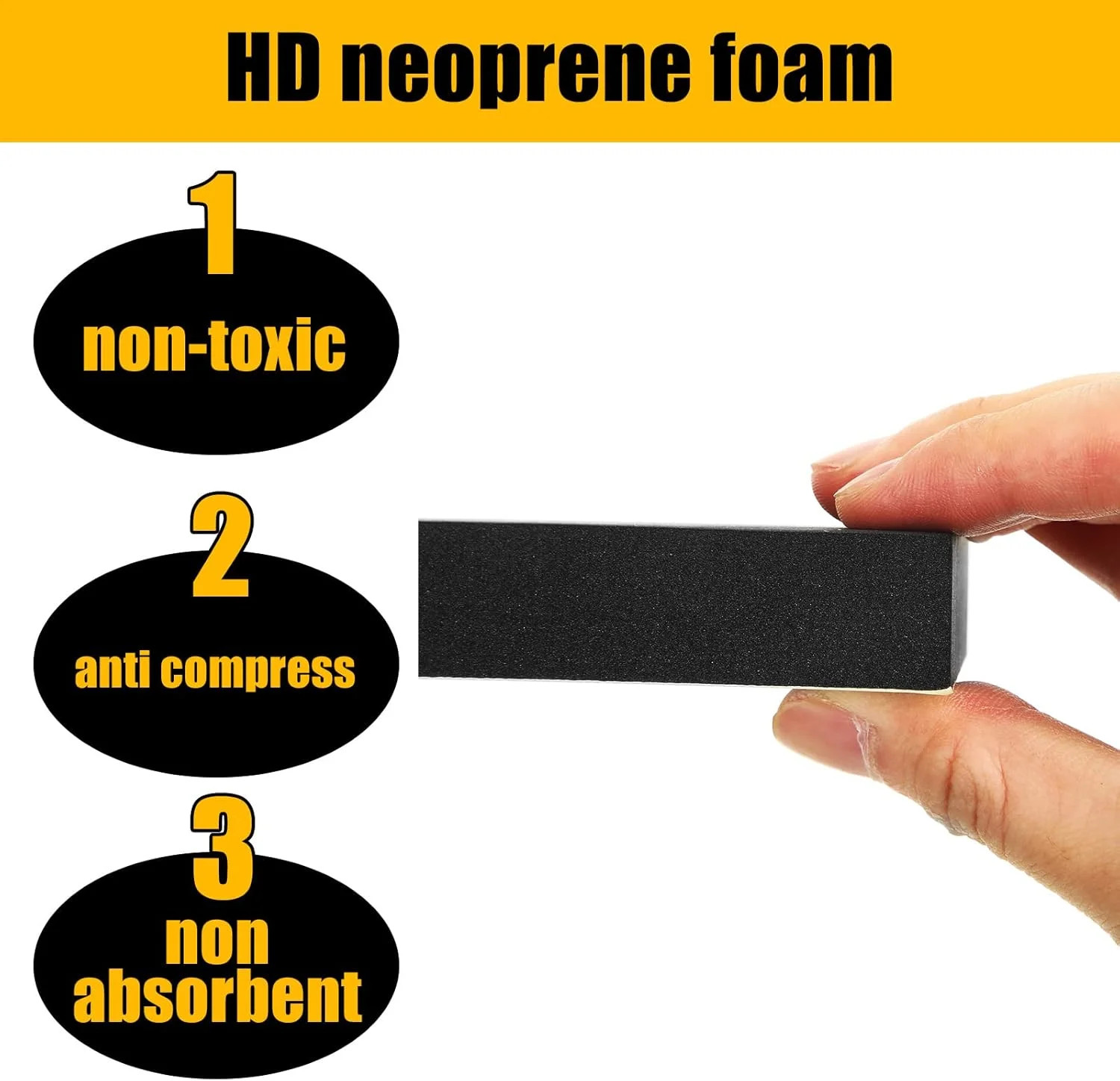 Frienda 8 Pcs Adhesive Foam Padding Sheets with Adhesive Closed Cell Backing Sel