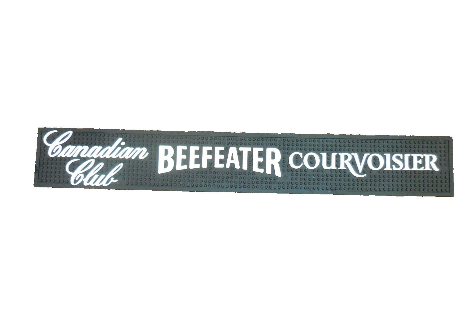 Beefeater, Canadian Club & Courvoiser vintage rubber Pub Drip Mat or Bar Mat