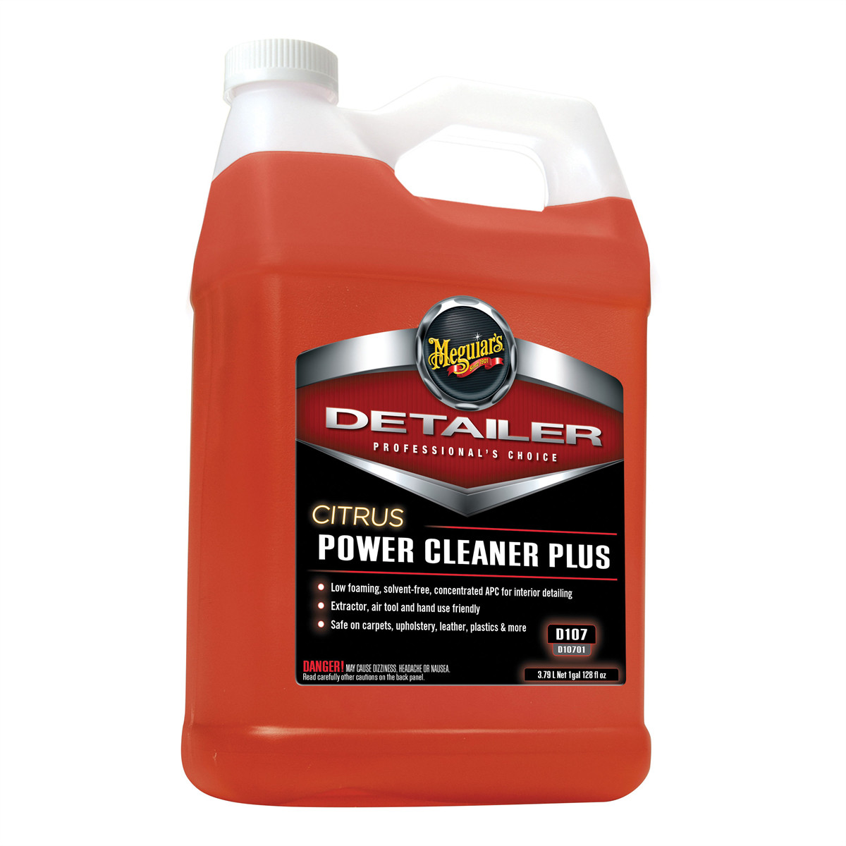Meguiars Detail Products Detailer D10701 Citrus Power Cleaner Plus, 1 gal Can, R