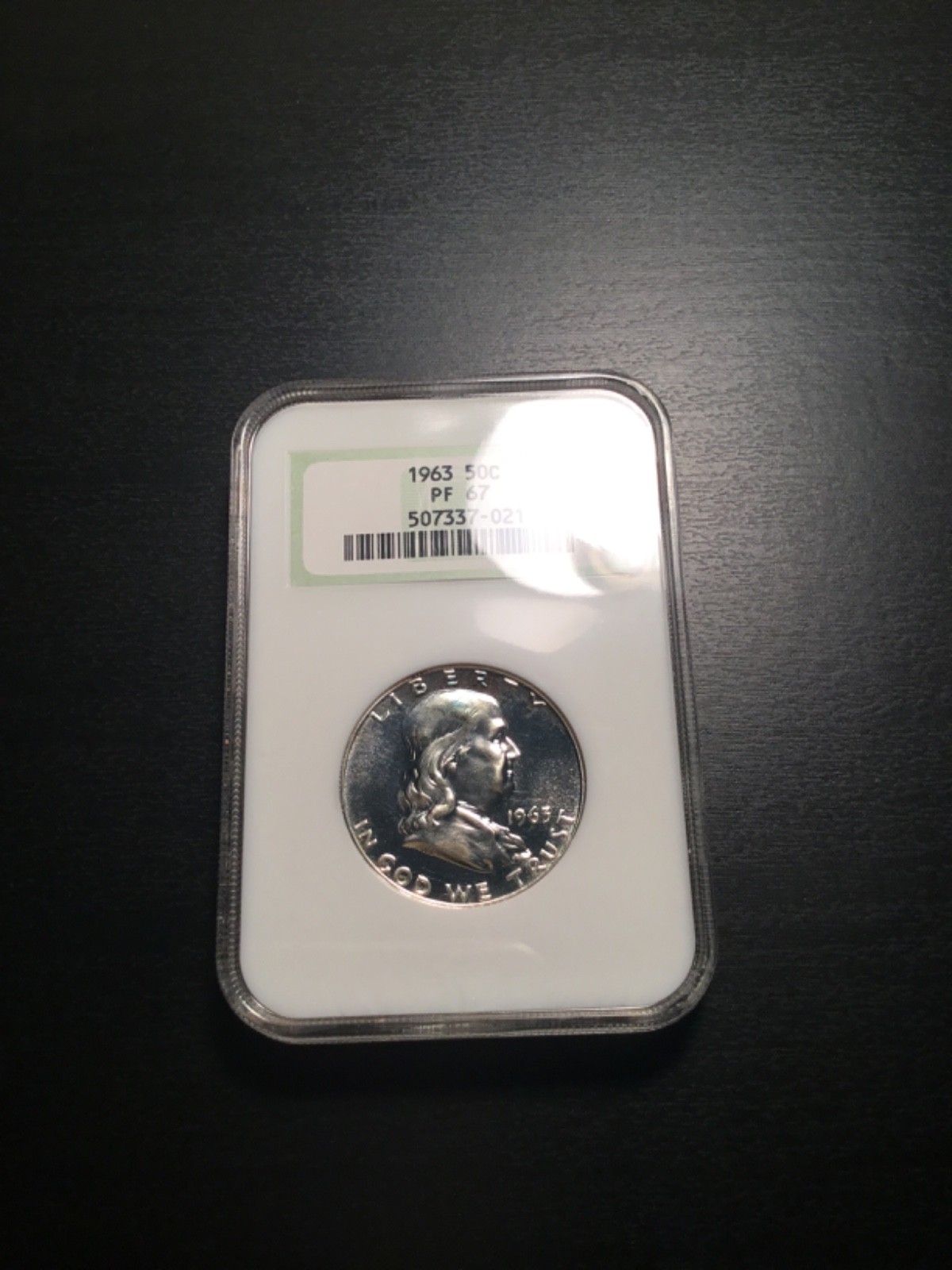 1963 Franklin Half Dollar 50C NGC OLD FATTY HOLDER PF67