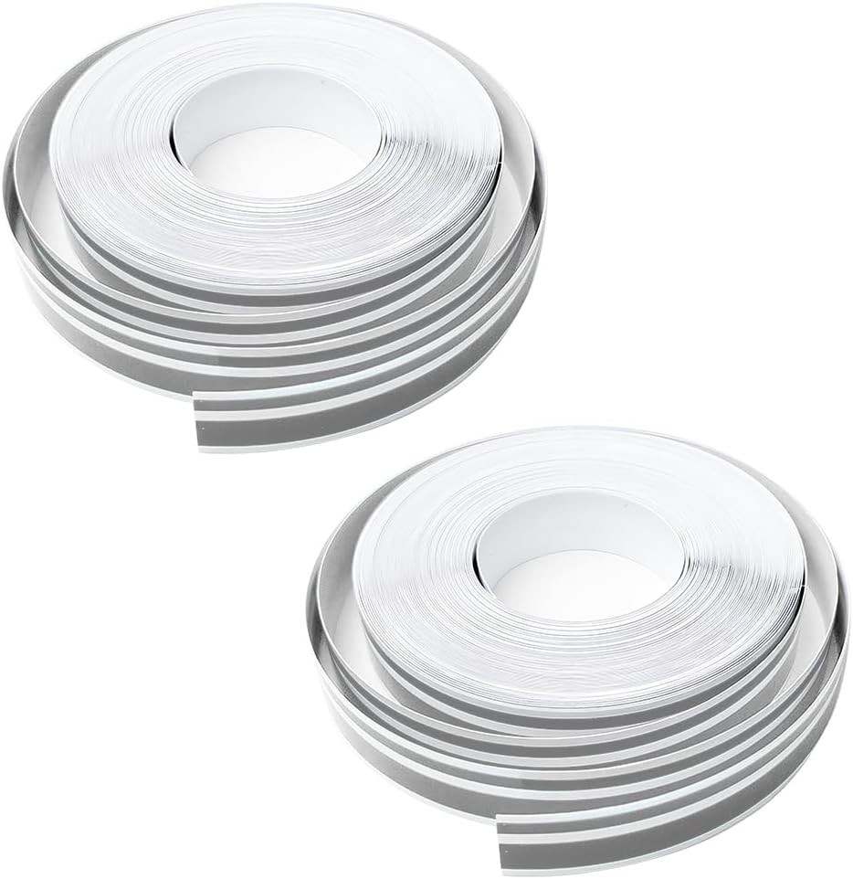2 Rolls 32Ft Car Pinstripe Tape, Vinyl Pinstriping 32ft, Silver/Grey