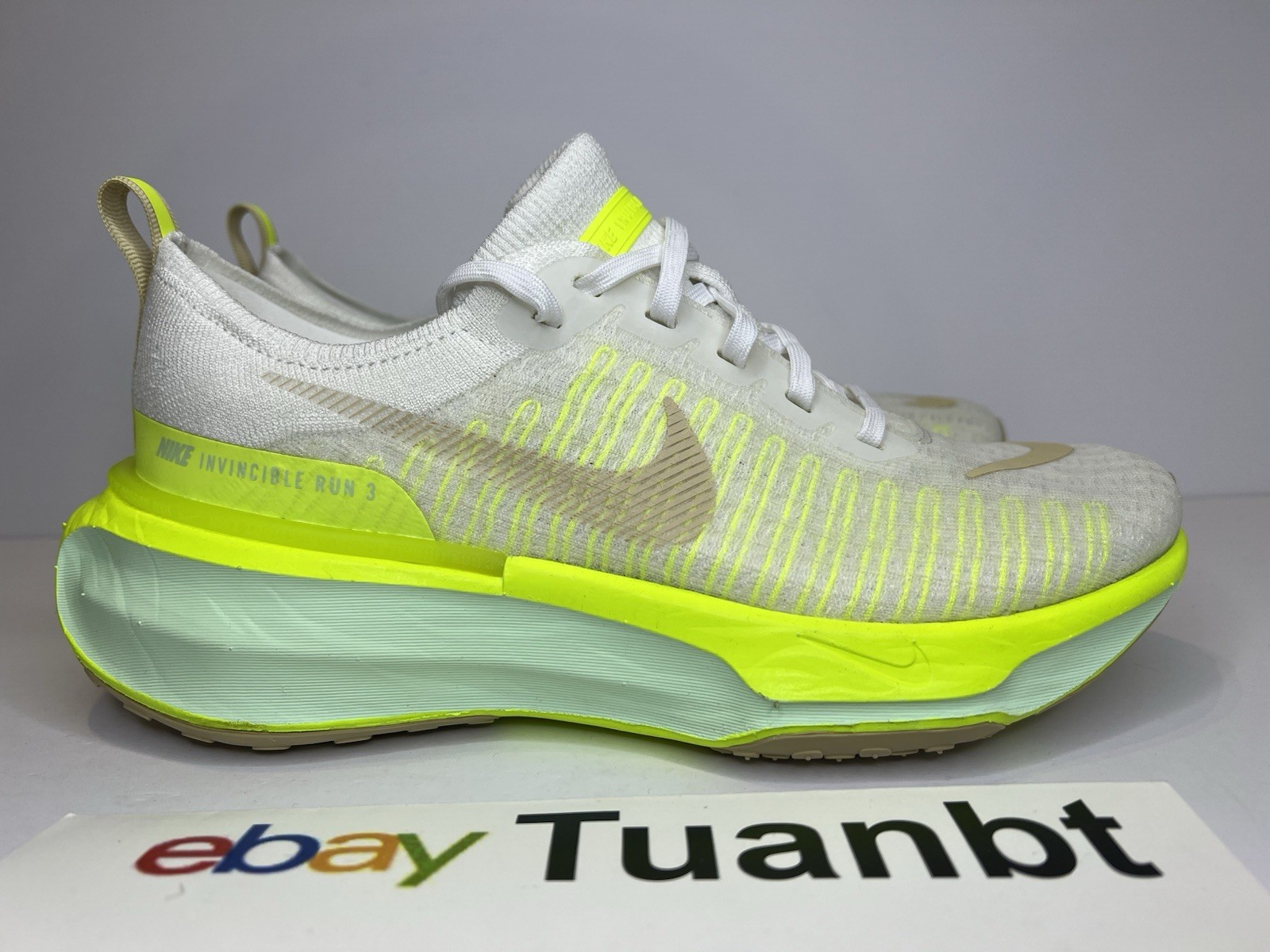 BRAND NEW Nike ZoomX Invincible Run FK 3 Men's Shoes Volt Yellow/Sail DR2615-104