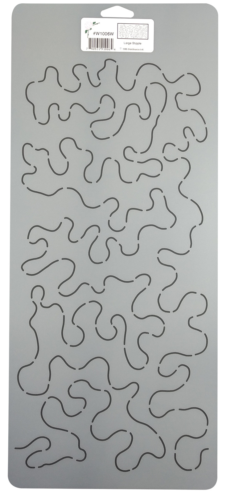 Quilting Stencil Stipple Quilt Pattern15" Continuous Line Background Template