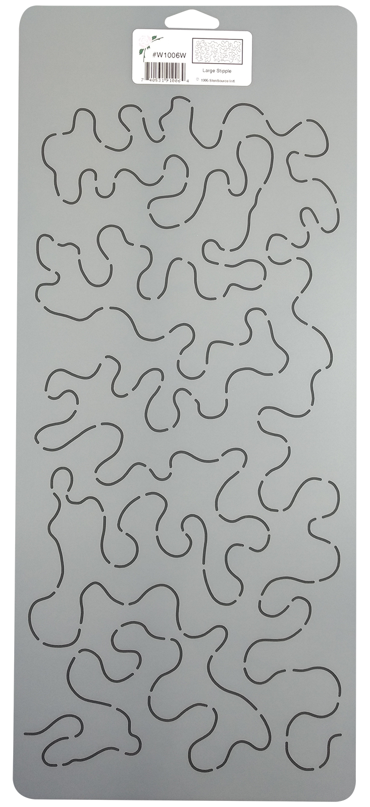 Quilting Stencil Stipple Quilt Pattern15" Continuous Line Background Template