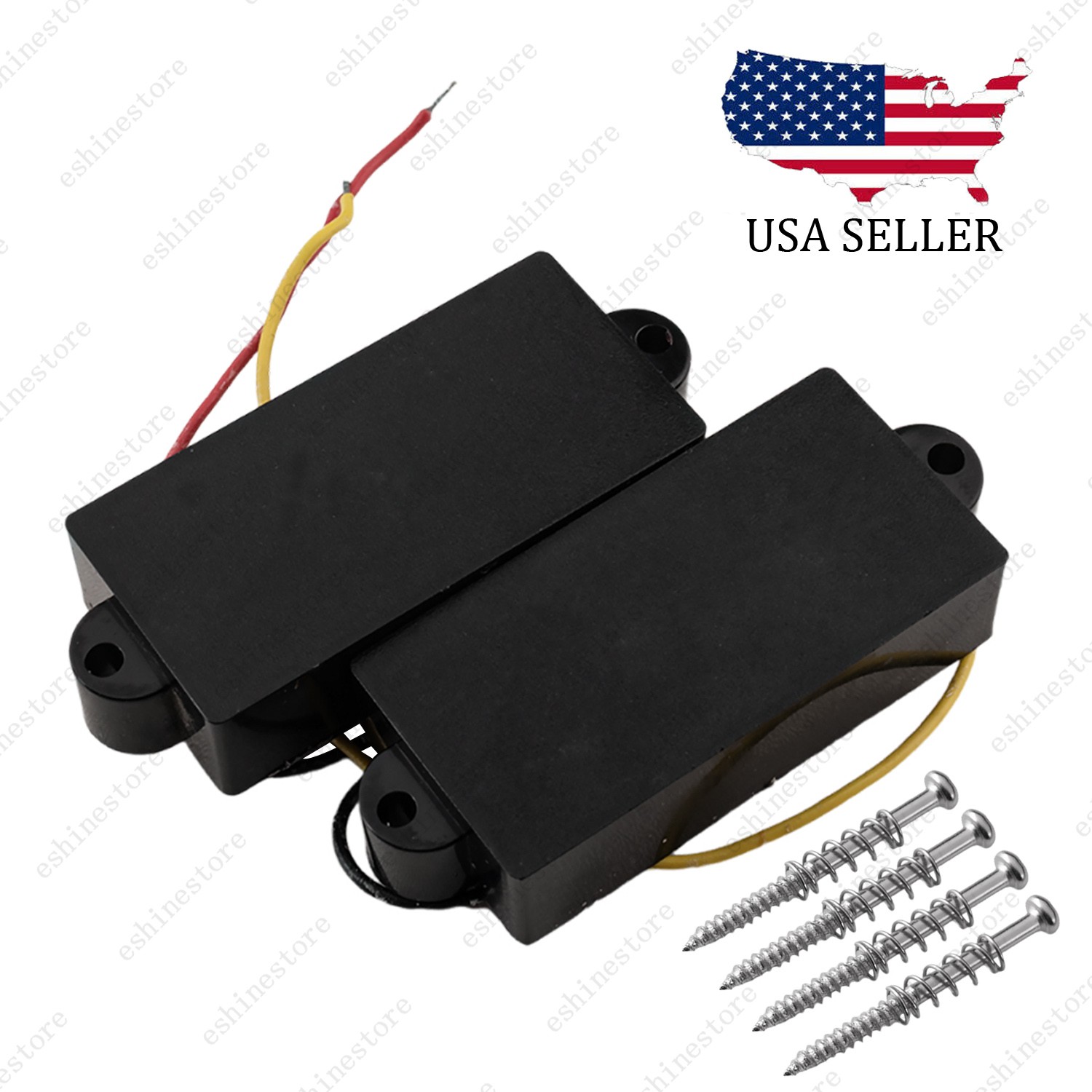 Ceramic Magnet P Bass Pickups Sealed Pickup for 4 Strings P Bass Replacement
