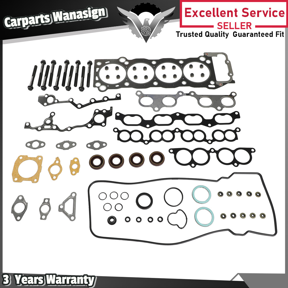 Head Gasket Set Bolts for 96-04 Toyota Tacoma 2.4L 2.7L T100 4Runner DOHC 3RZFE