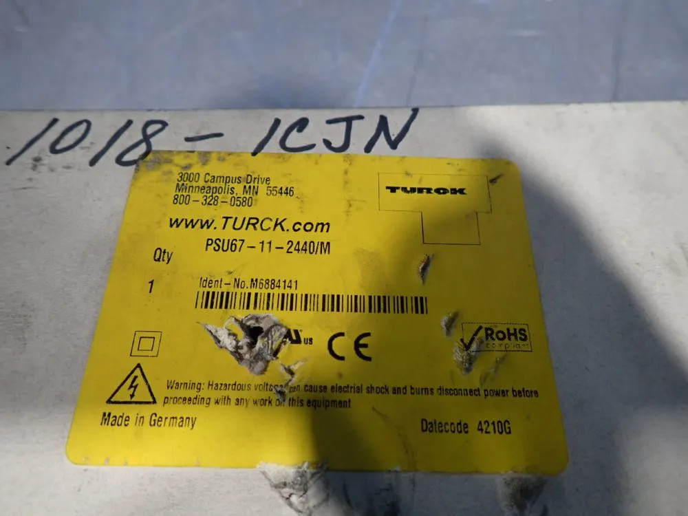 TURCK POWER SUPPLY MODULE PSU67-11-2440/M