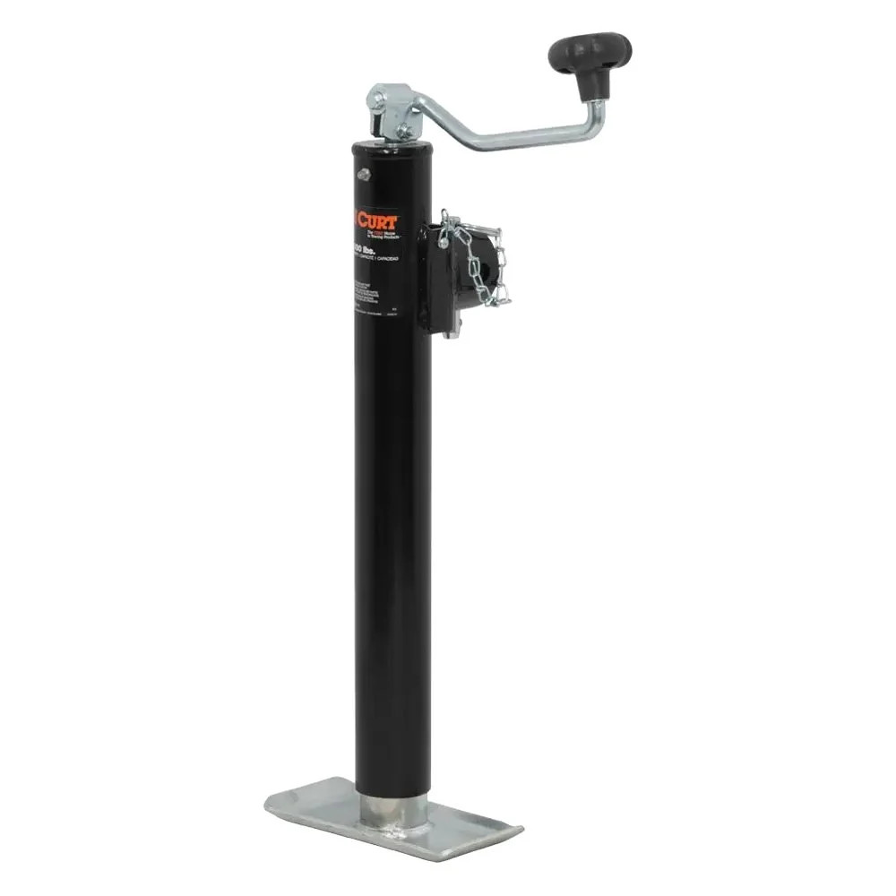 CURT 28356 Pipe-Mount Swivel Topwind Jack