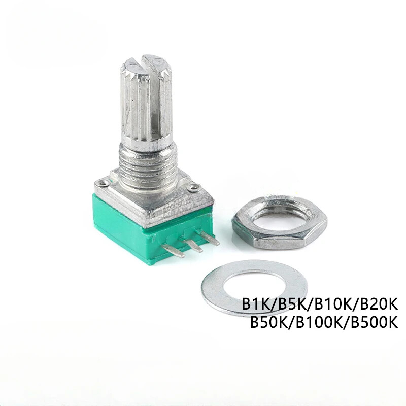10Pcs Potentiometers Industrial Switches RK097 3Pin B1K 5K 10K 20K 50K 100K 500K