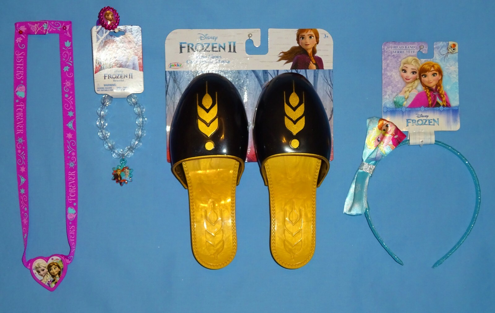 Disney Frozen ANNA SHOES-Jewelry-Hairband-Costume Accessory Dress Up-NEW LOT-5