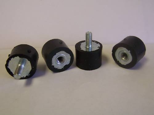 4 NEW RC Boat Motor Engine Rubber Mounts 1" X 3/4" ZENOAH & more MADE IN USA!