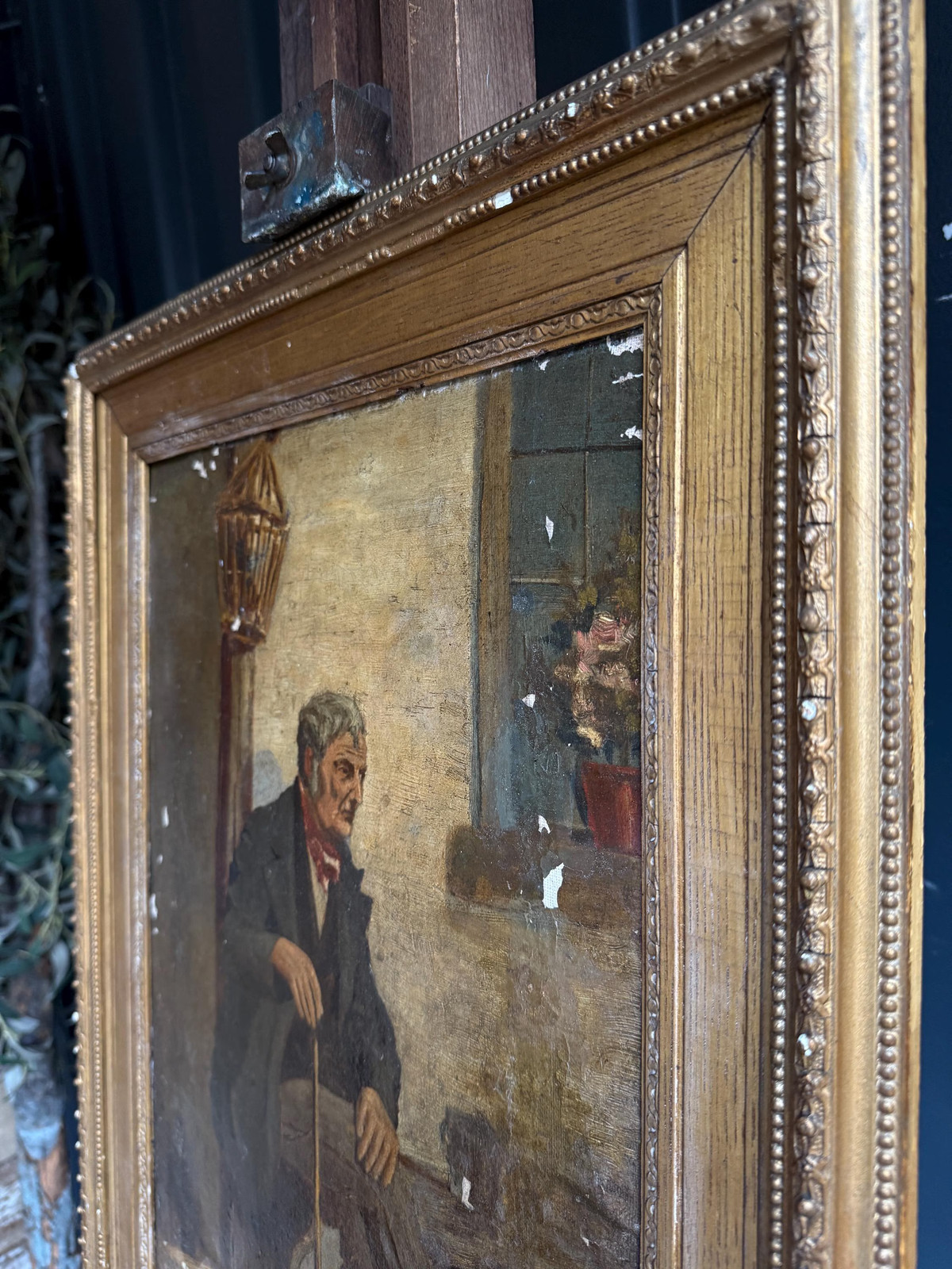 Gilt framed oil painting