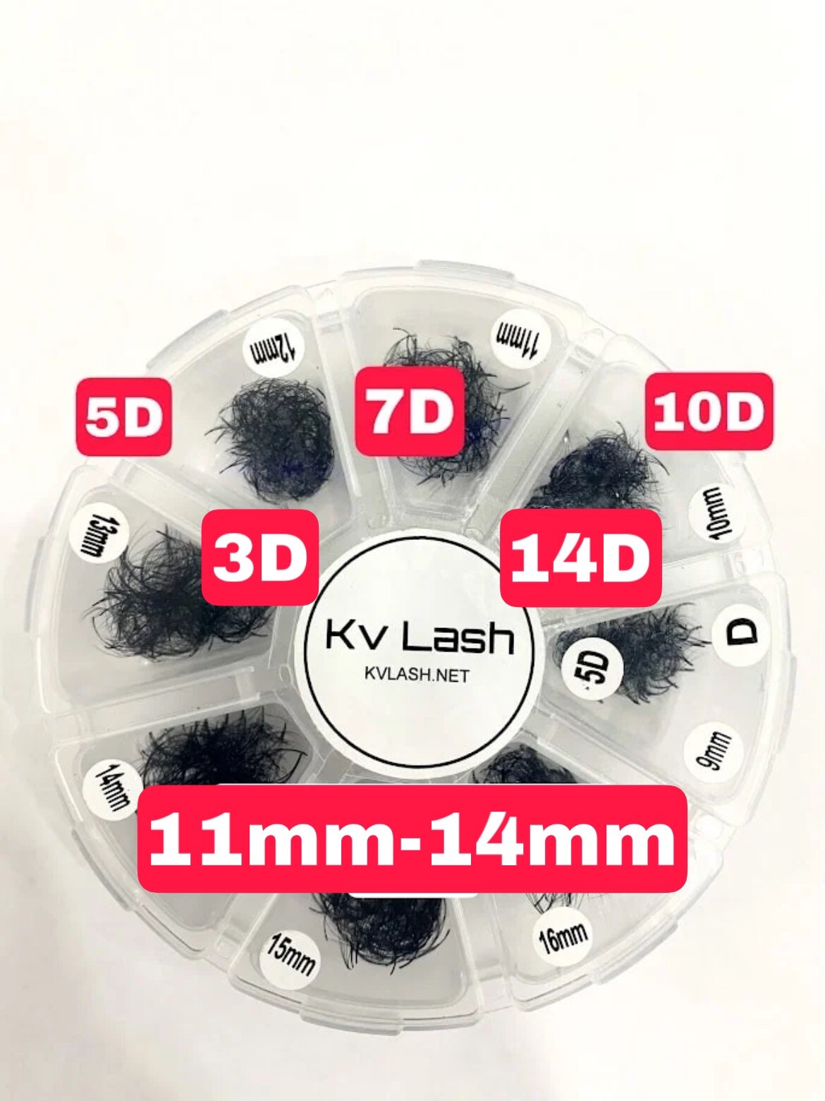 Premade fans Promade  fans Mixed Lengths 11-14 MM  5D 7D 10D  14D eyelash fans