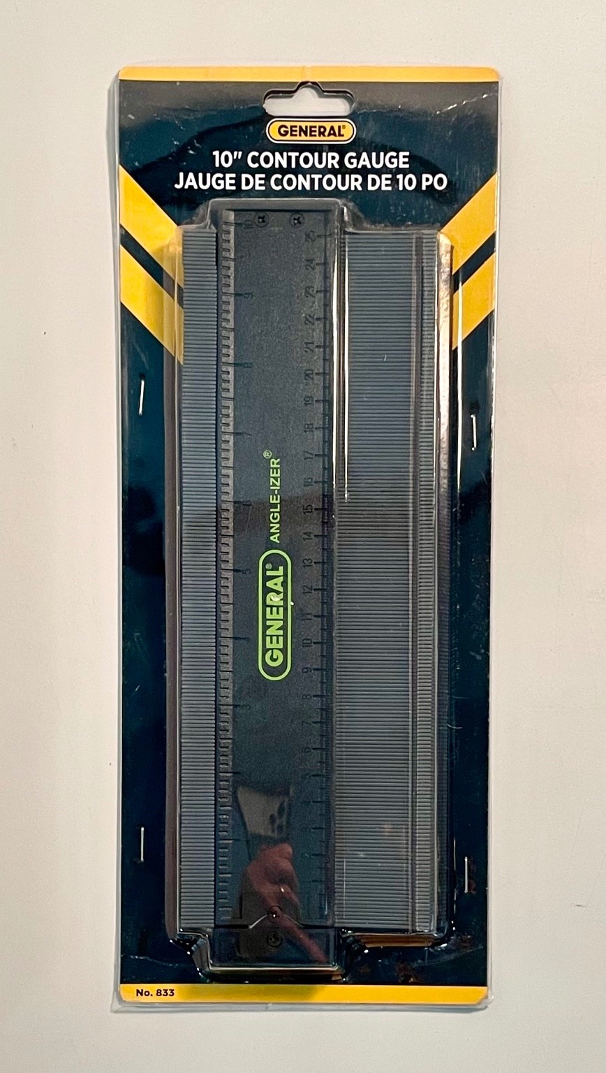 General Tools 833 10” Contour Gauge Profile Shape Duplicator Outline Angle-izer