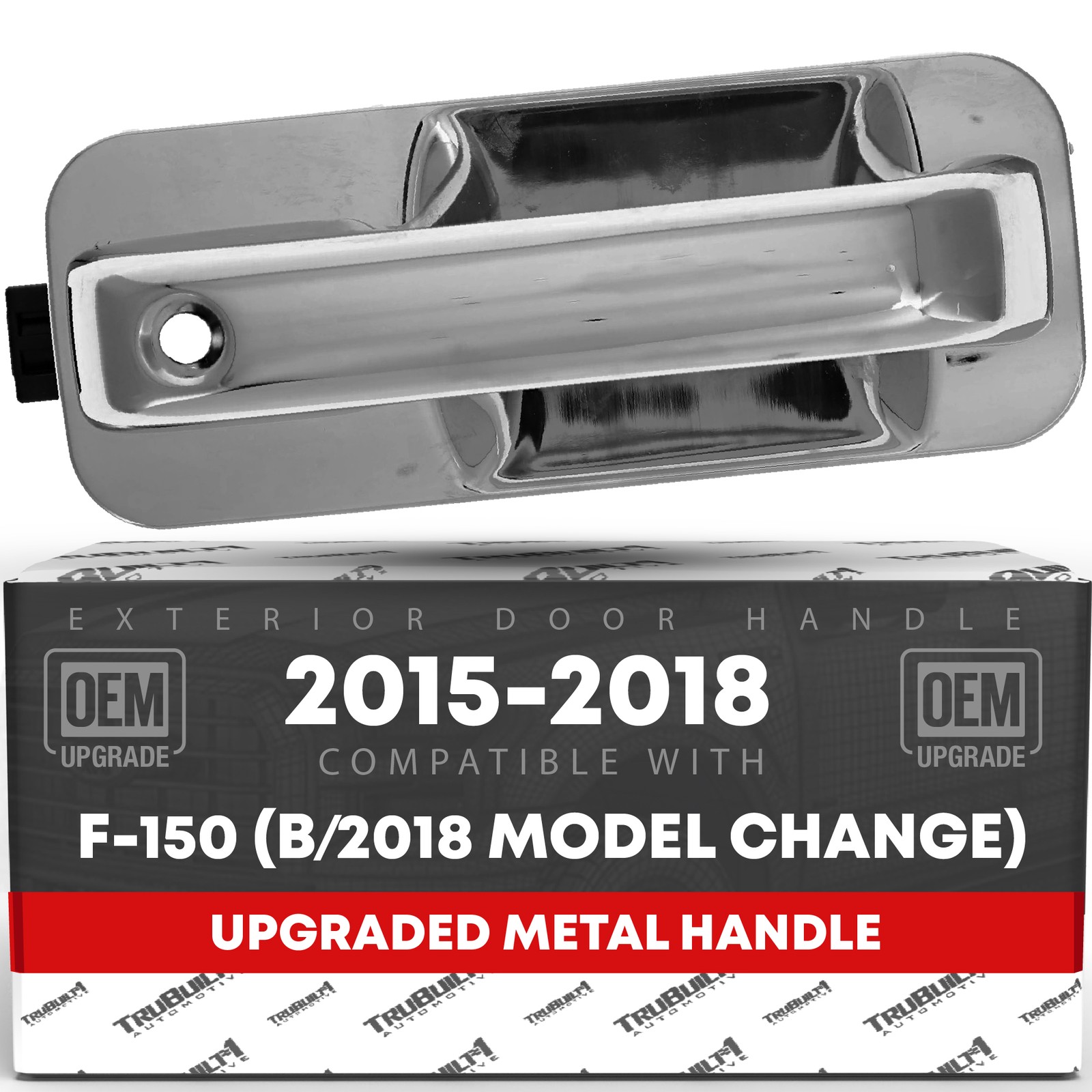 Front Passenger Door Handle for Ford F-150 - Chrome, Keyhole - Front Passenge...