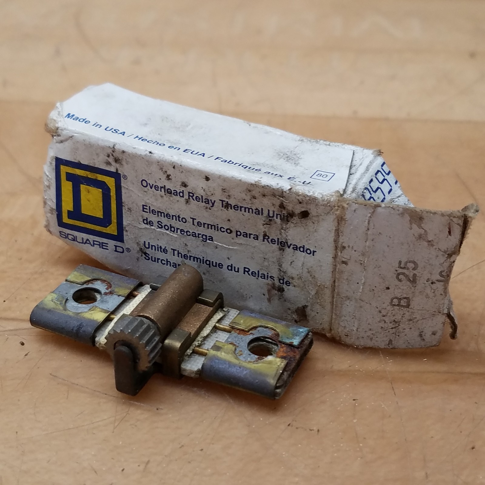Square D B2.40 Overload Relay Thermal Unit - NEW
