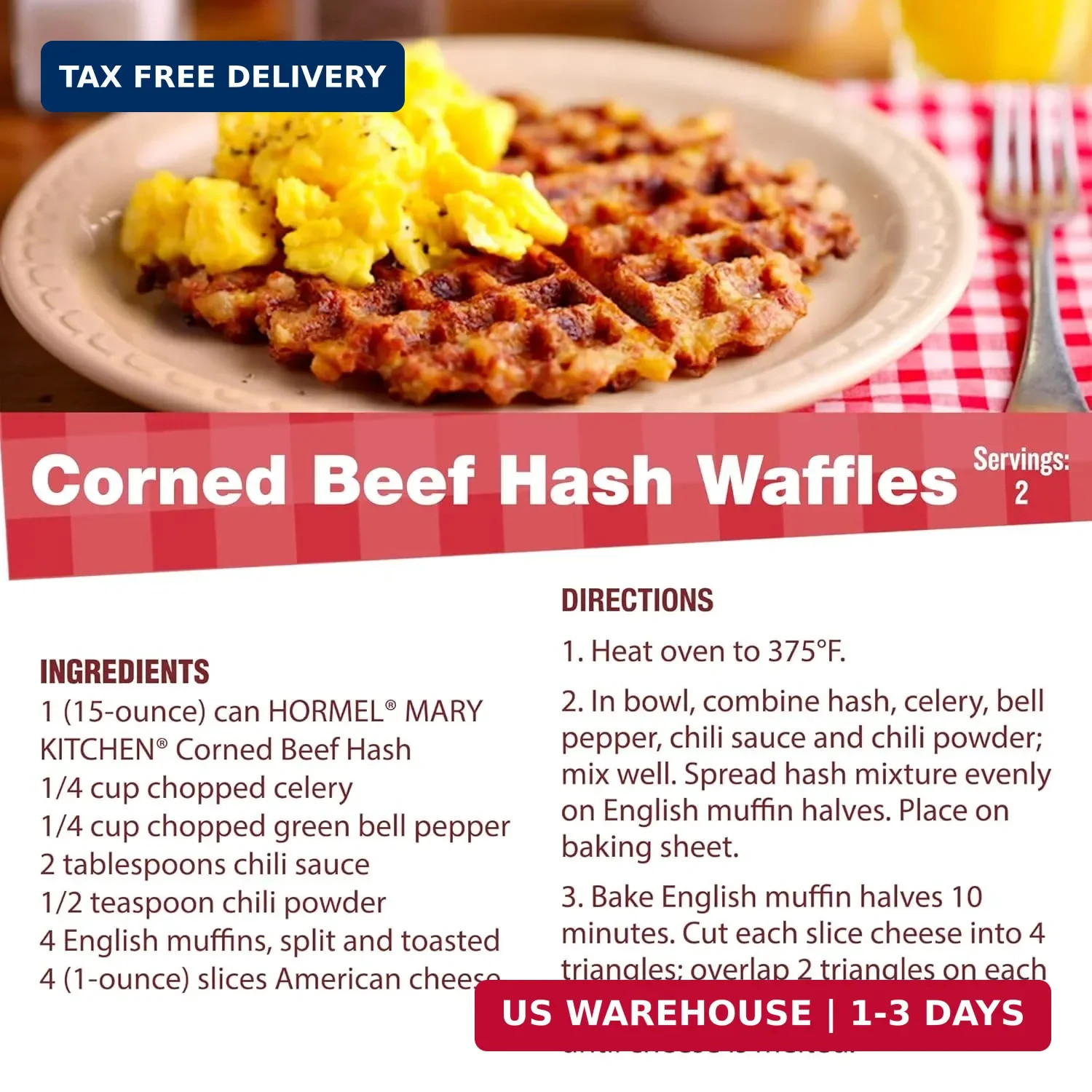 Mary Kitchen Hash Corned Beef Hash 14 oz (8 Pack)