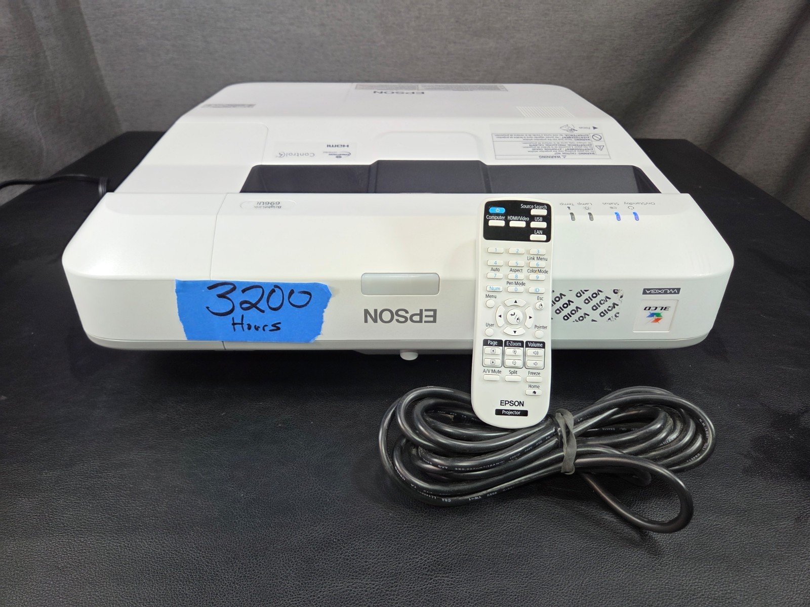 Epson BrightLink 696Ui Full HD Projector 3200 Lamp Hrs. w/ Remote FAST SHIP!💨✅