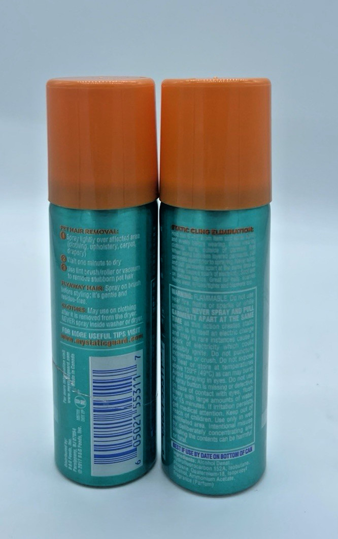 2 Static Guard Fresh Linen Scent Eliminates Static Cling 1.4 Ounce