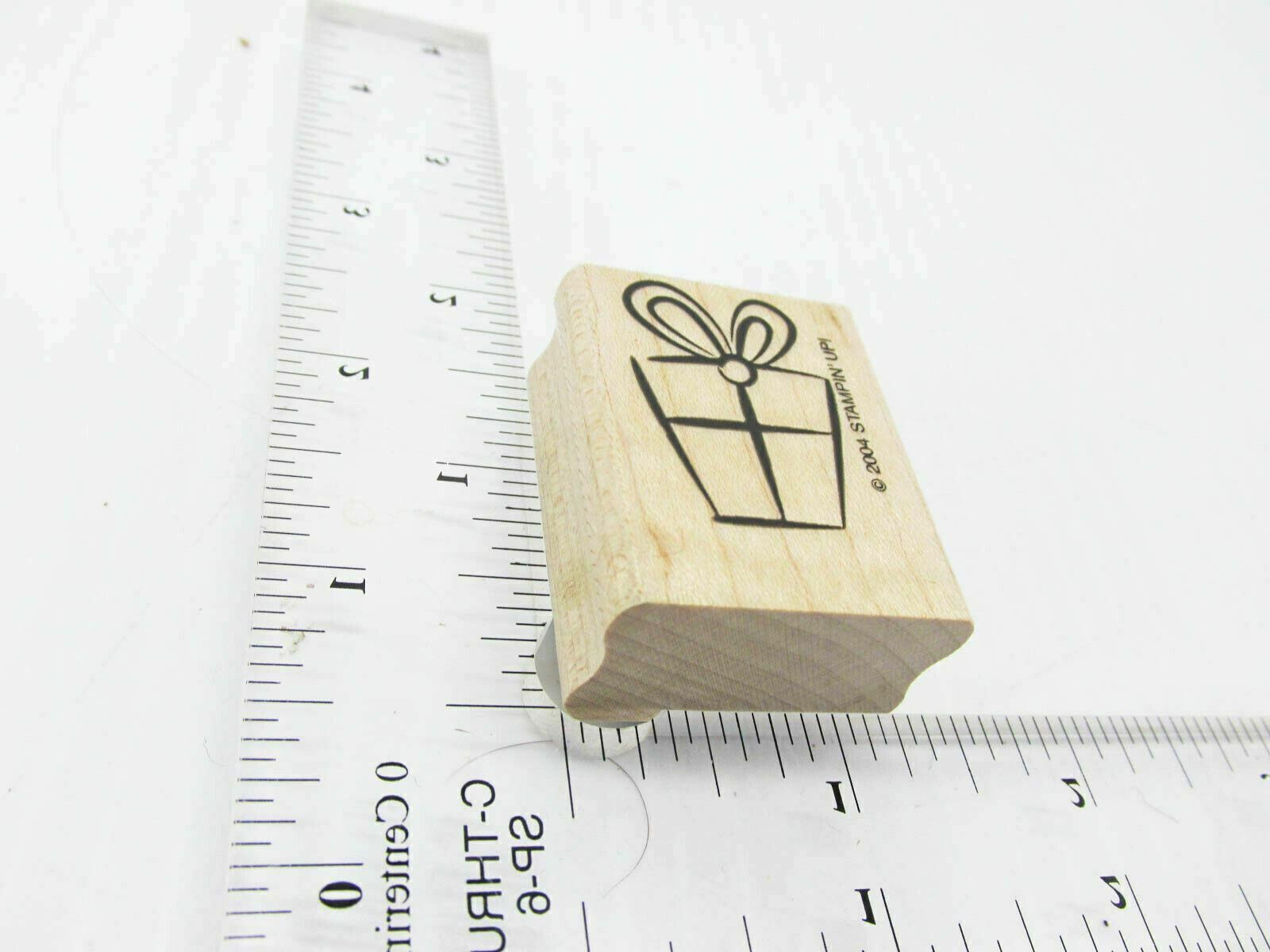 A Present Is Another Gift Wrapped Box Rubber Stamp - Stamp Set B424