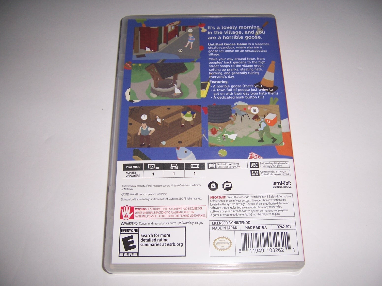 Original Box Case Replacement Nintendo Switch For Untitled Goose Game