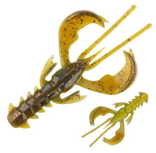 Durhams Tackle Ragin Cajun Craw 3" - Watermelon Chartreuse