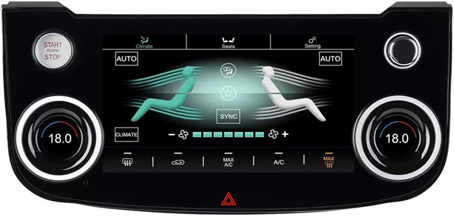 New 7“ Touch Screen Climate Control AC Panel for Jaguar XE XF F-Pace 2015-2020