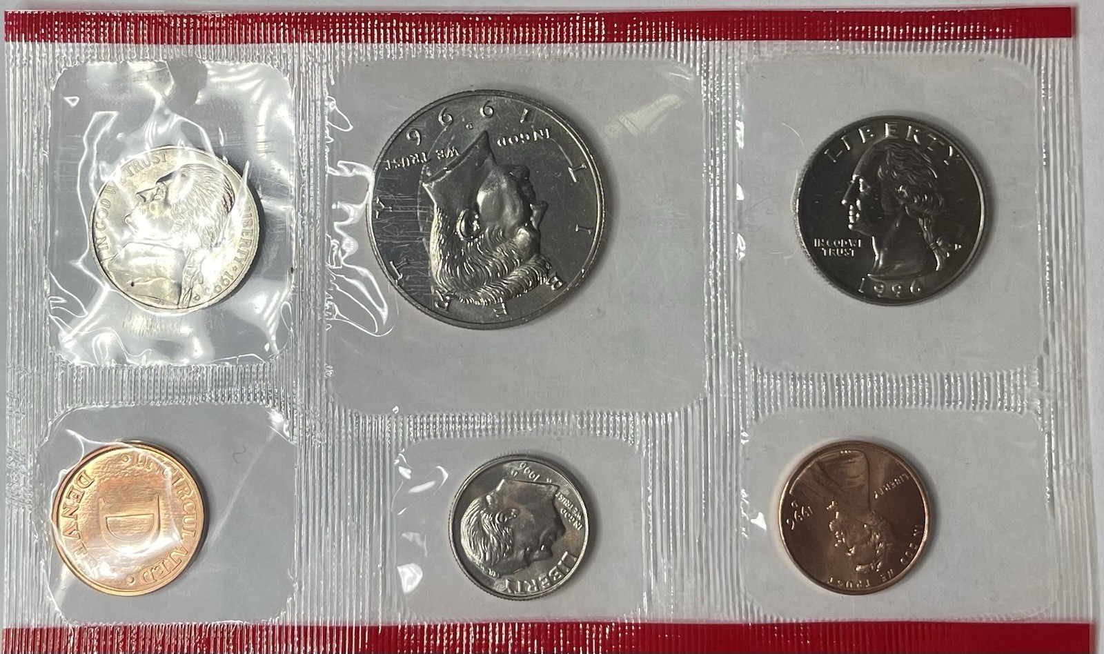 🔥🔥🔥1996 Uncirculated Mint Set with 1996-W Dime