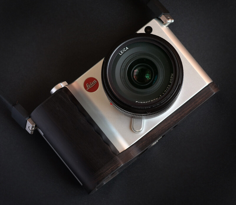 Handmade Blackwood Wooden Hand Grip L Base Plate for Leica Leica T TL TL2 Camera