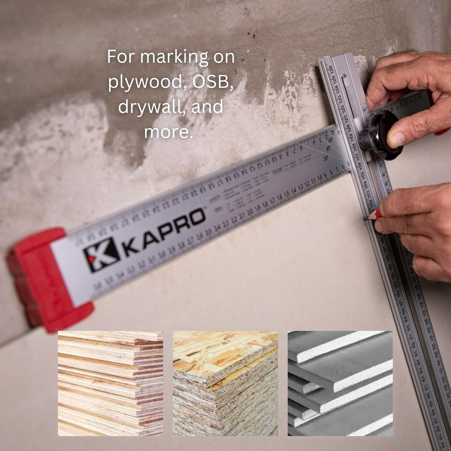 Adjustable Drywall TSquare Layout Marking