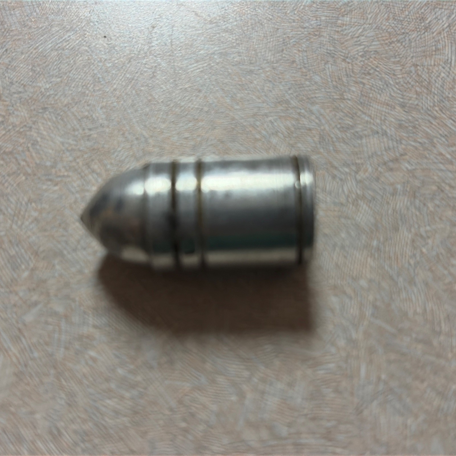 Vintage Metal Bullet Pencil Sharpener .