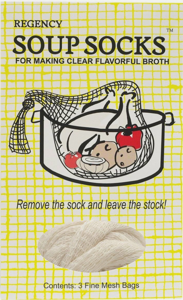 Regency Wraps Cotton Mesh Soup Socks for Making Clear Broth and Flavorful...