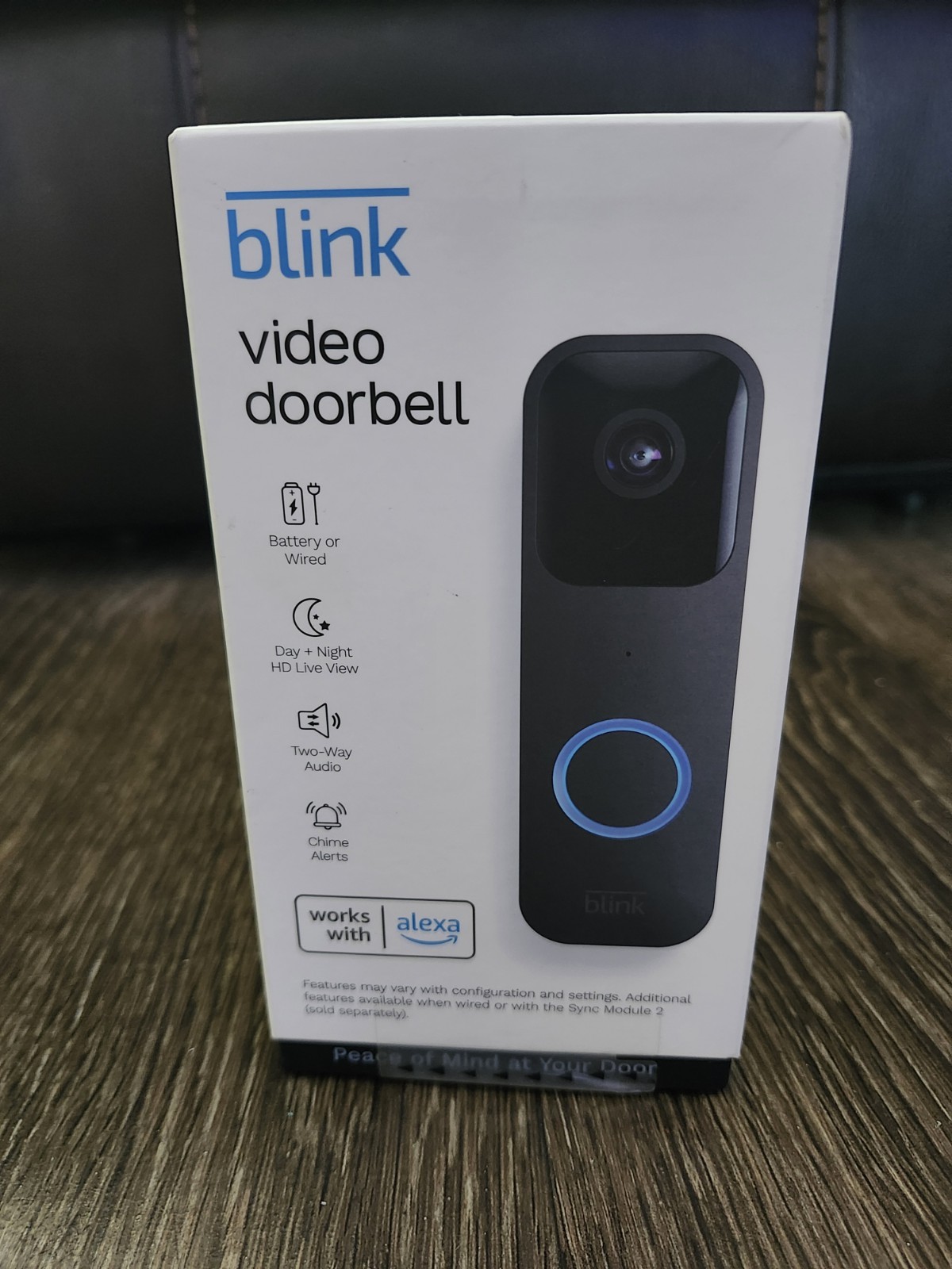 Battery or Wired - Smart Wi-Fi HD Video Doorbell Camera in Black