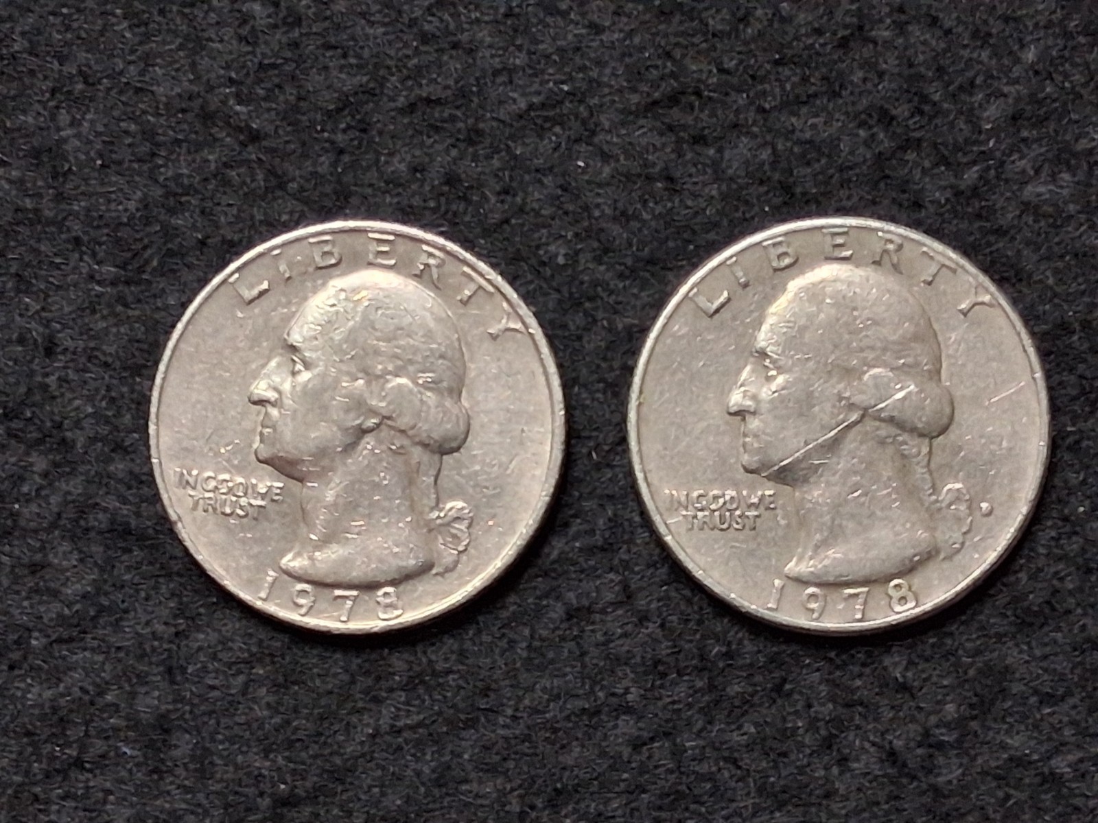 1978 Washington Quarter P and D