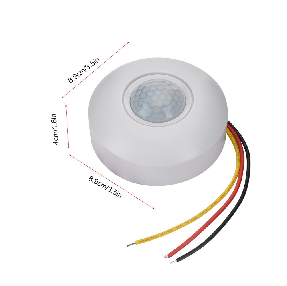 12V 360° Infrared PIR Motion with Time Delay for default