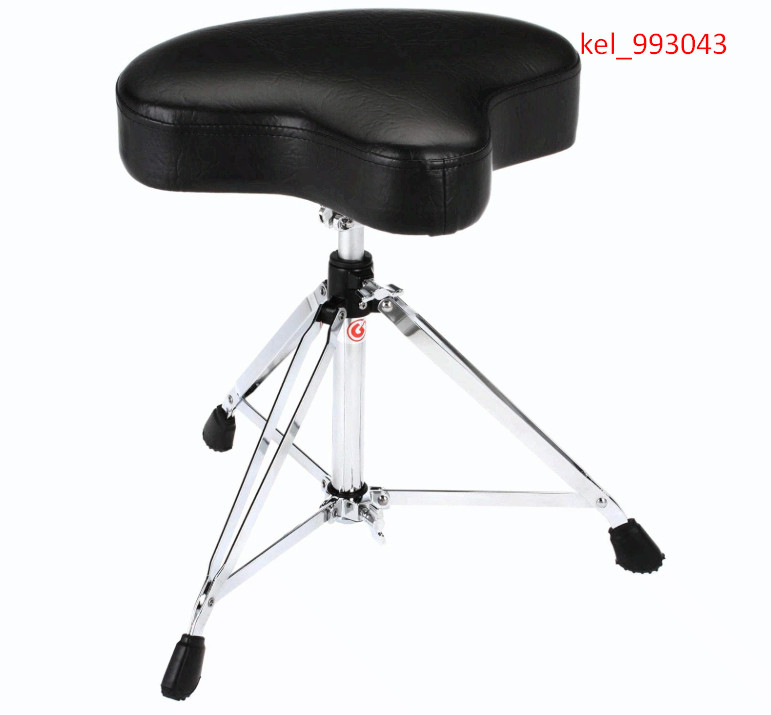 Drum Throne with Adjustable Height Motorcycle-Style Seat, Double-Braced Legs