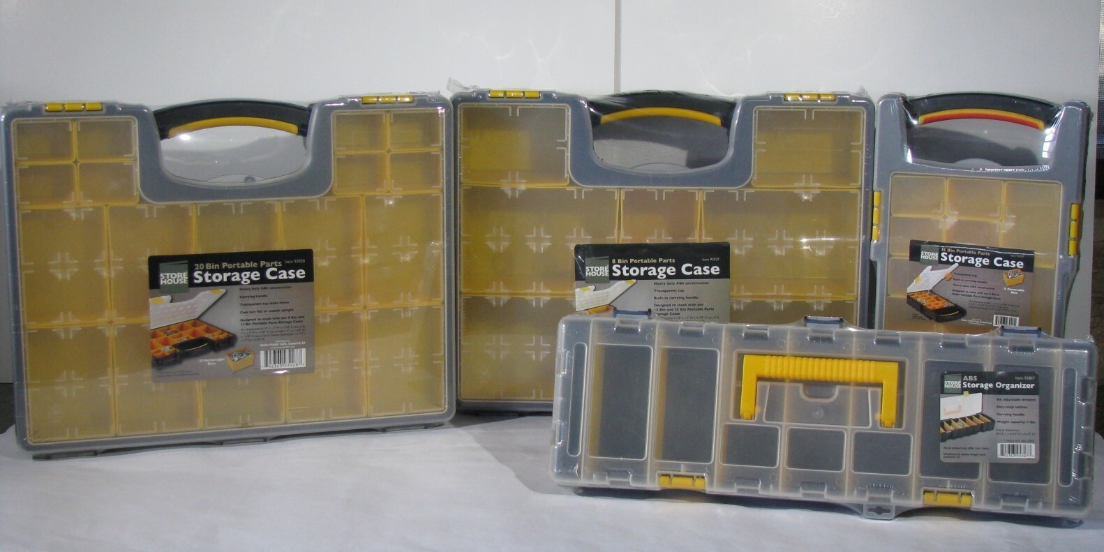 Portable Parts Storage Case Four Pack Bundle