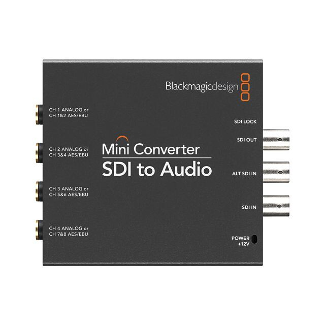 8 Channel Blackmagic Design Mini Converter - SDI to Audio + PSU (1580-57)