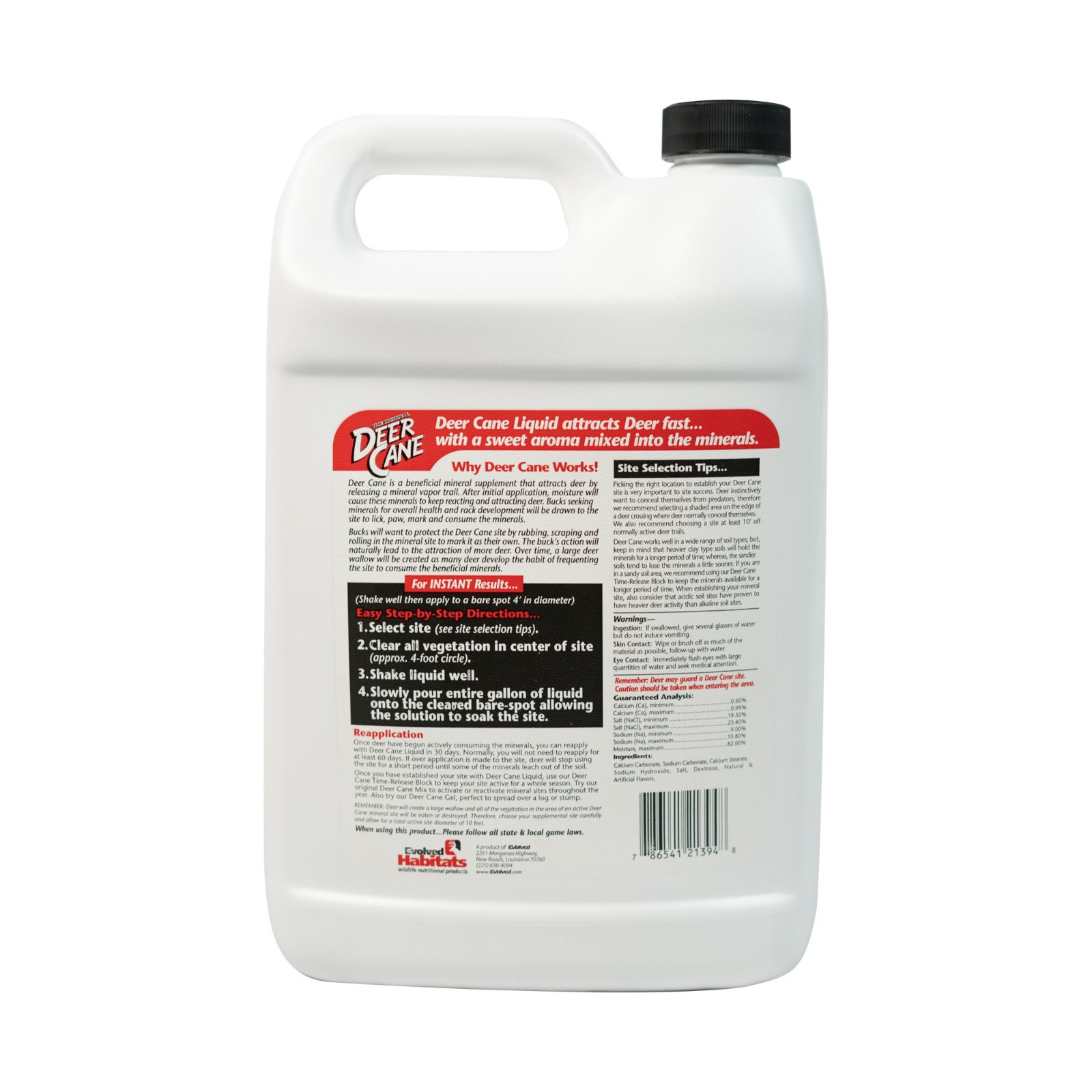 Evolved Habitats Deer Cane Attractant, Liquid, 1-Gal 2pack