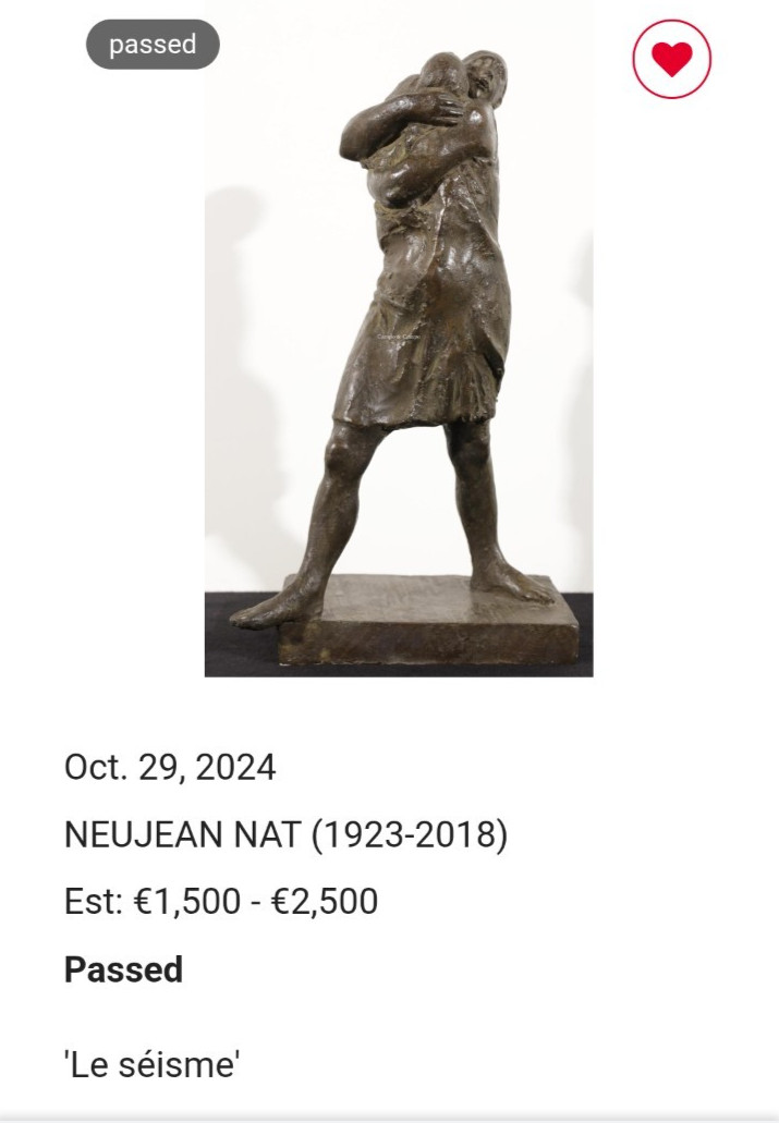 "Le Séisme" ("The Earthquake") – Sculpture by Nathanael Neujean