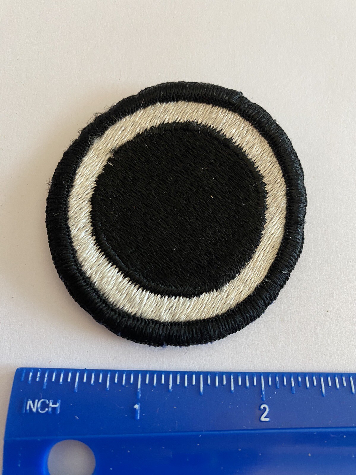 US Army 1st Corps White Black Circle INV5464