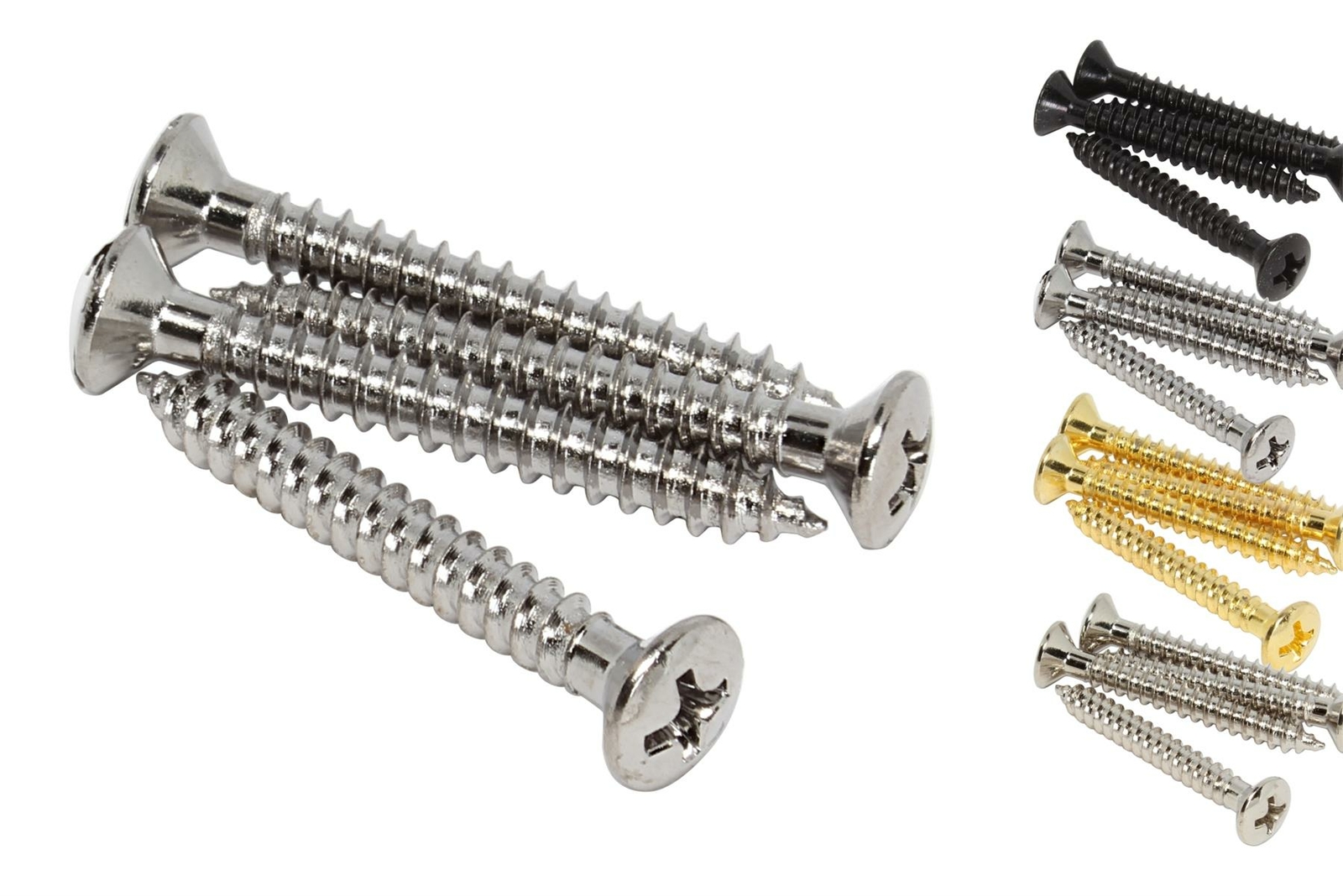 #8 x 1 3/8" (35mm) Short Neck Plate mounting screws - set of 4