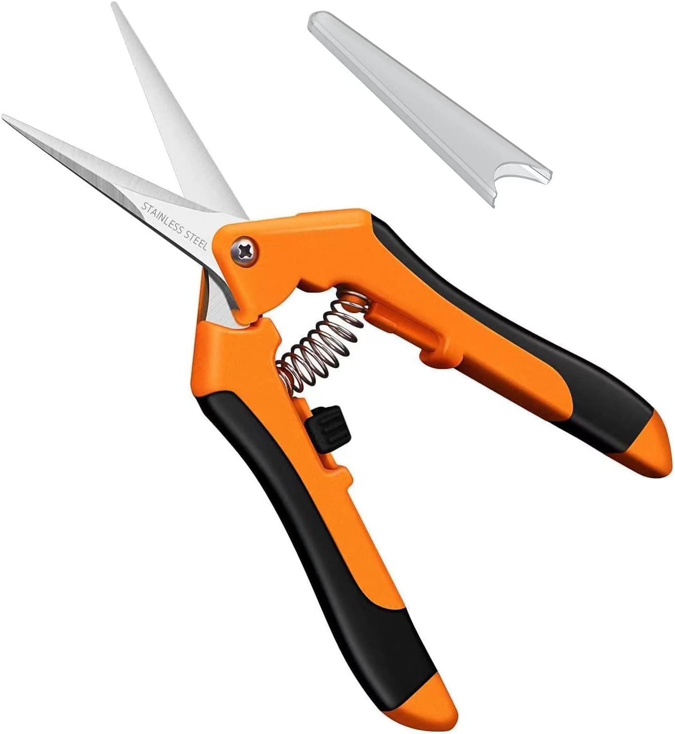 DAMOTEC Hand Pruner， Pruning Shear，Garden clippers, snip scissors, Orange