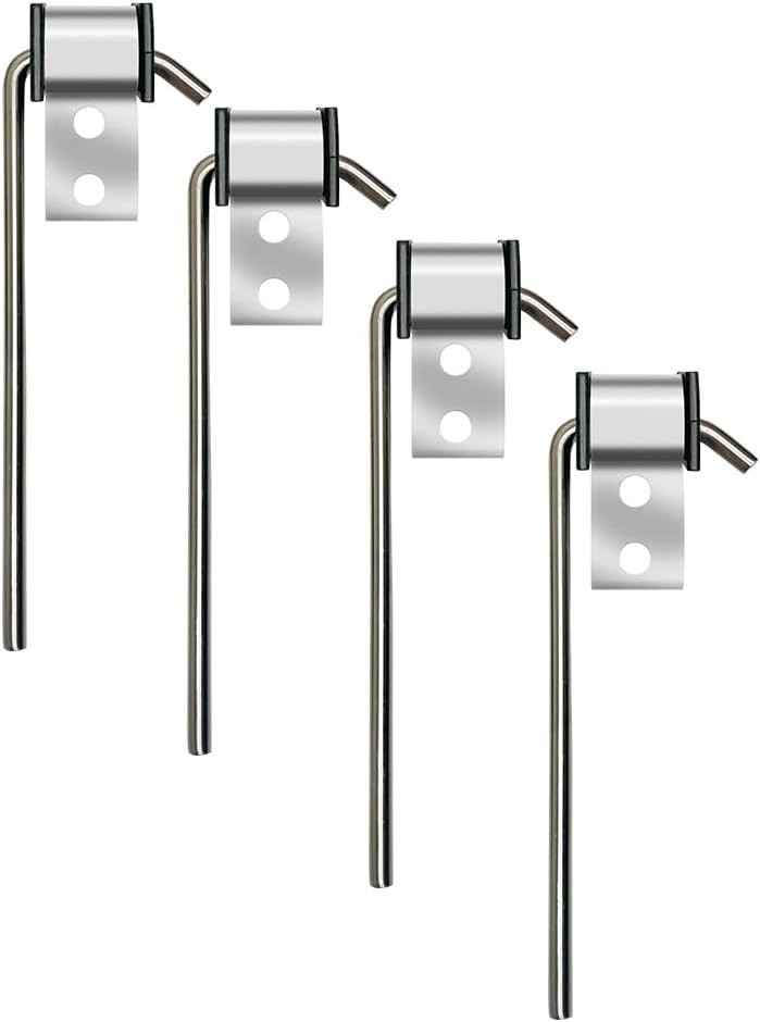 4 Pack Universal Stainless Steel Exhaust Hanger Rod Weld On Heavy Duty Exhaust