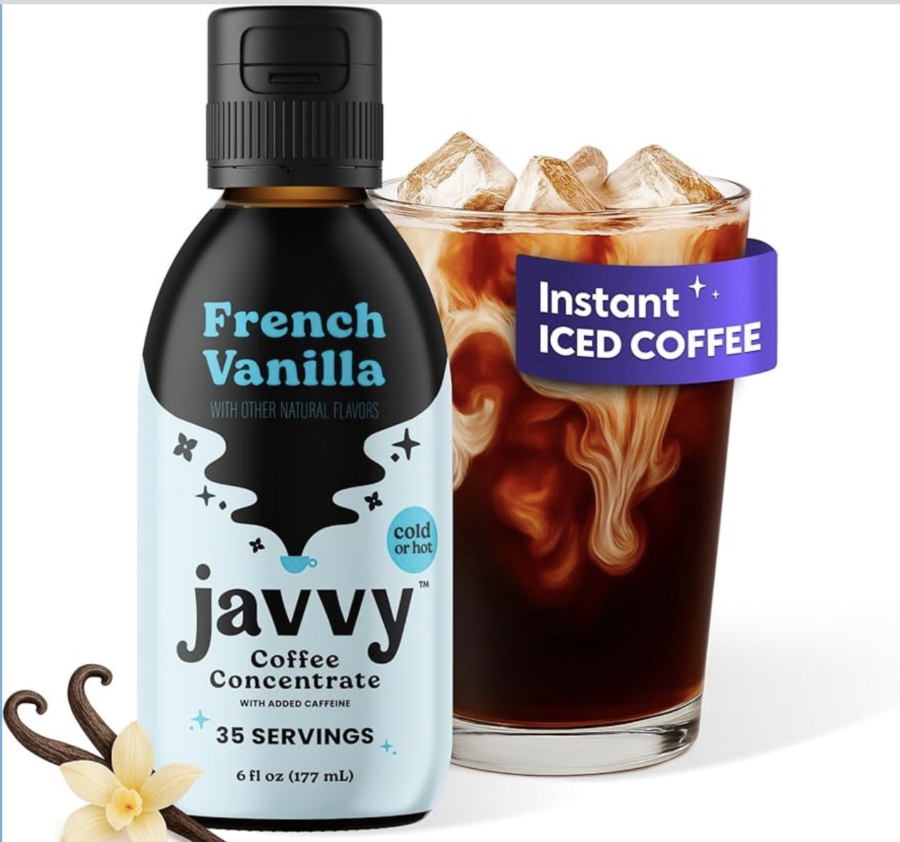 Javy Coffee Concentrate 35X, Iced Coffee, Instant Coffee Beverages, 6oz - 2 Pack