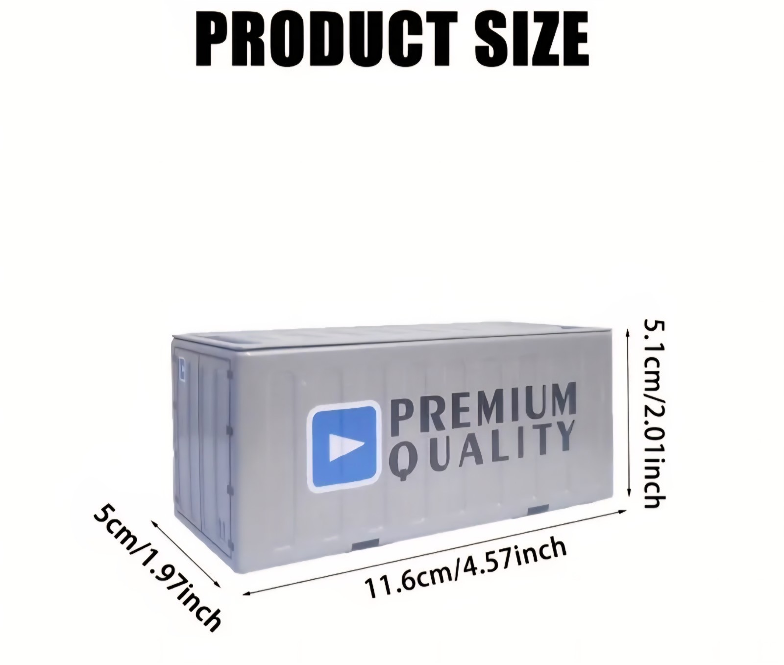 Mini Storage Box Creative " Container" Style - Desktop Organizer w/lid - Metal