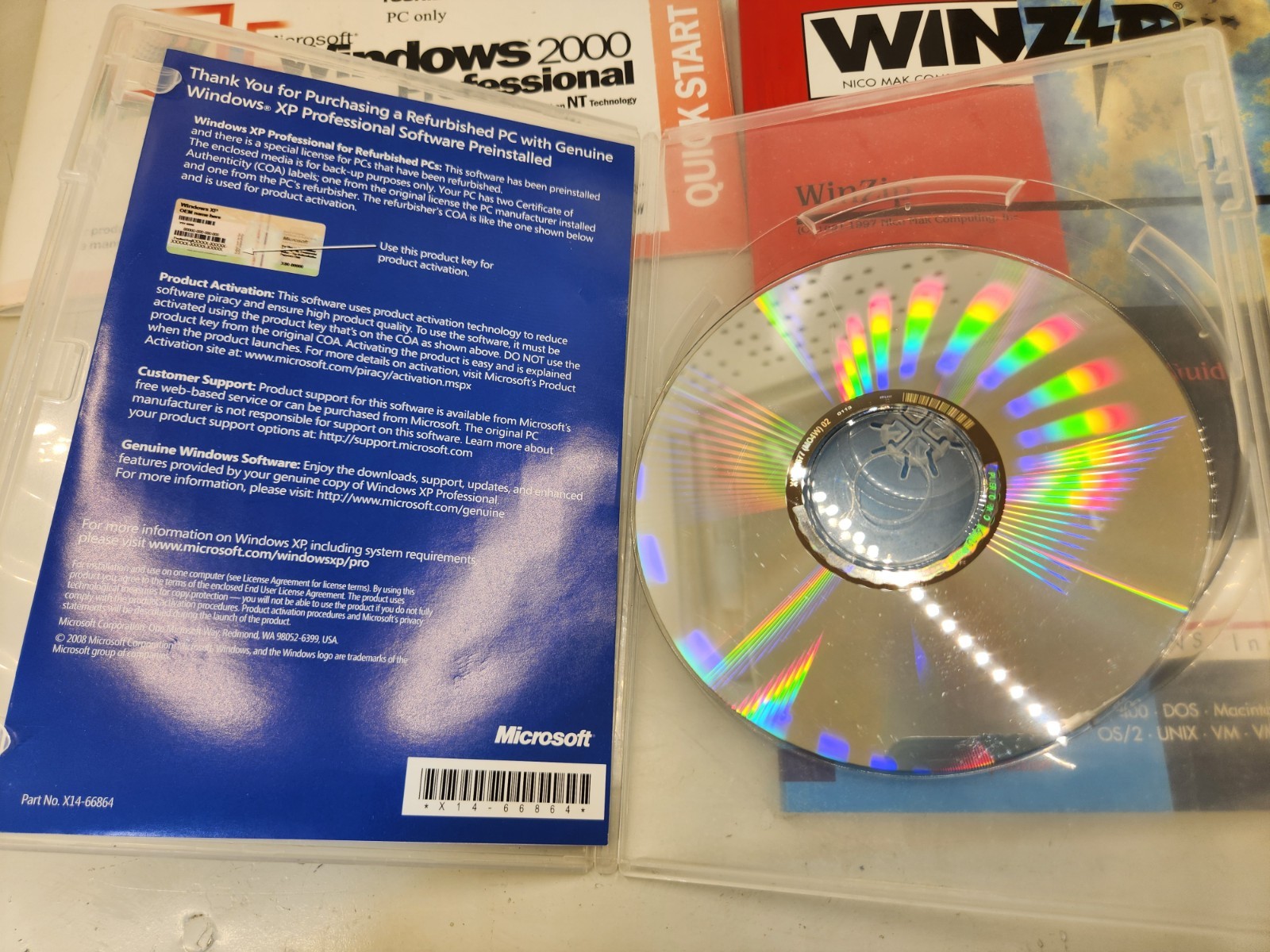 NEW Windows XP Professional SP3 RFB Full Version CD Disc
