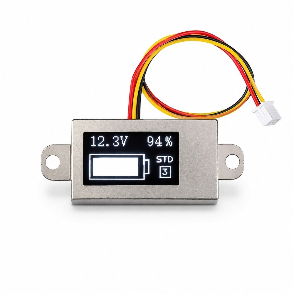 Bright Light Visibility Digital Voltage Meter Plus Minus 0.1 Percent Accuracy