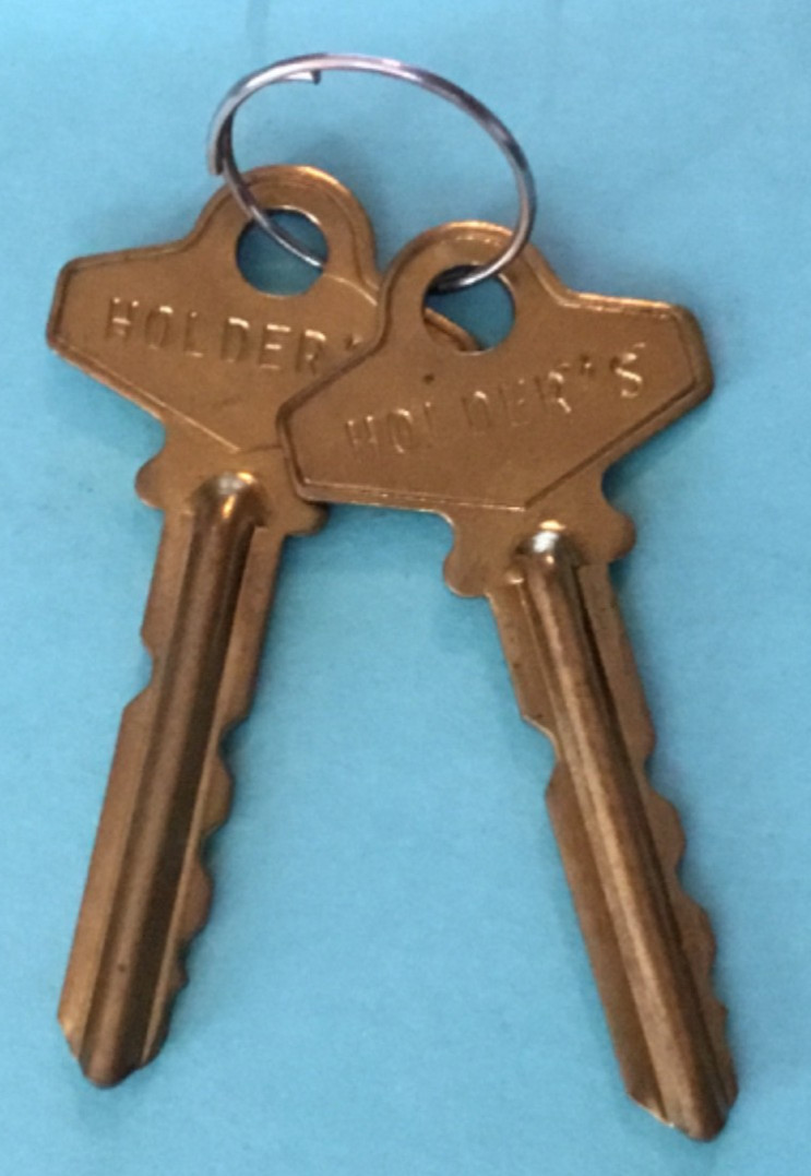 "Holder's" Keys 2 Gold Color Key Holders